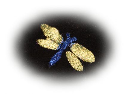 Glitter Dragonfly Tattoo